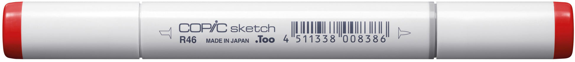 Copic Sketch Pinselstift, Doppelspitze – Pinselspitze/Kombi, alkoholbasiert, R46 Strong Red