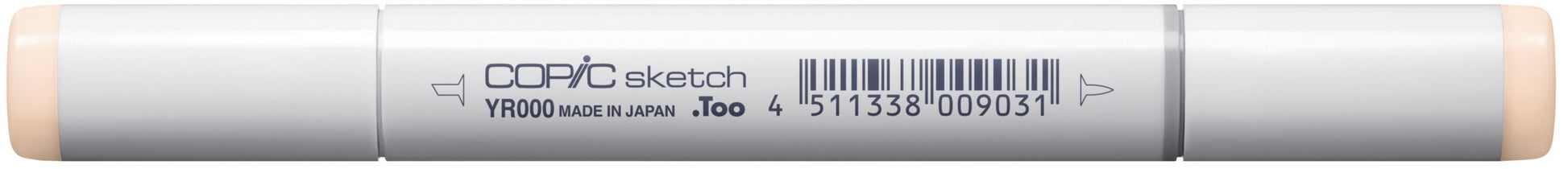Copic Sketch Pinselstift, Doppelspitze – Pinsel + Medium Broad, alkoholbasiert, YR0000 Silk