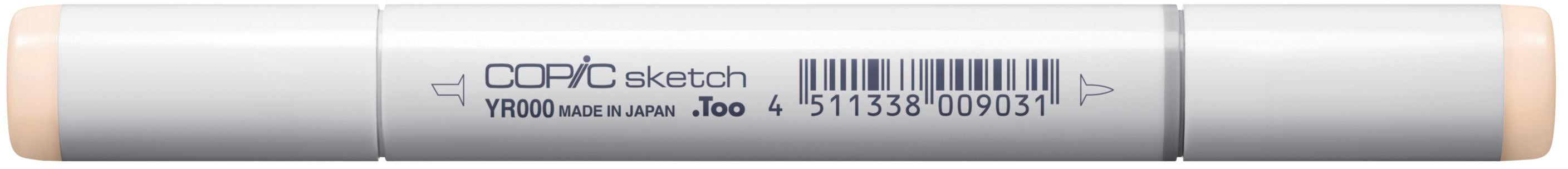 Copic Sketch Pinselstift, Doppelspitze – Pinsel + Medium Broad, alkoholbasiert, YR0000 Silk