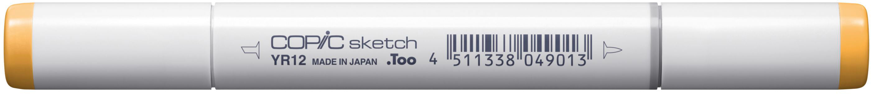 Copic Sketch Pinselstift, Doppelspitze – Kombi (Super Brush + Medium Broad), alkoholbasiert, YR12 Loquat