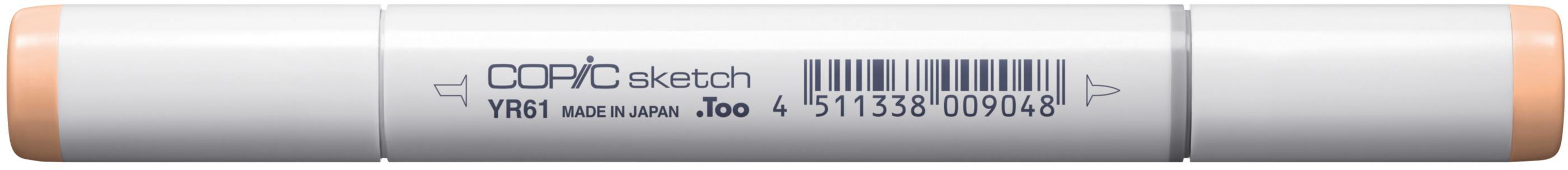 Copic Sketch Pinselstift, Doppelspitze – Pinsel + Medium Broad, alkoholbasiert, YR61 gelblich hautrosa