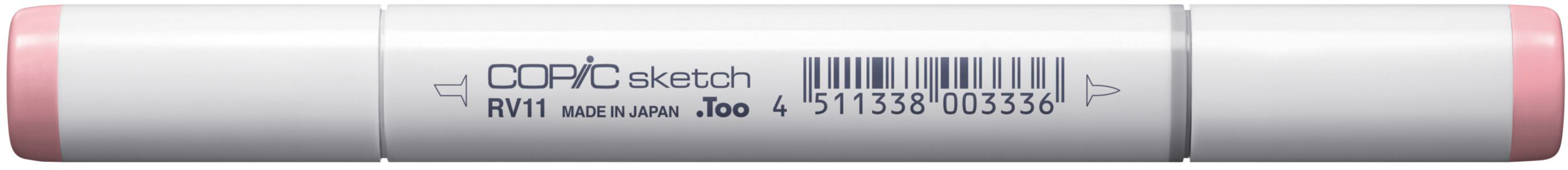 Copic Sketch Pinselstift, Doppelspitze – Kombi (Pinsel + Medium Broad), alkoholbasiert, RV11 (Pink)