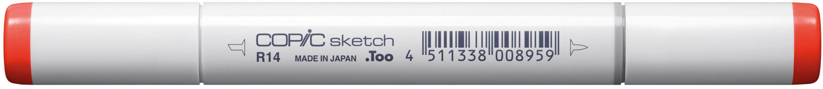 Copic Sketch Brush Pen, Doppelspitze – Pinsel-/Keilspitze, alkoholbasiert, Light Rouge