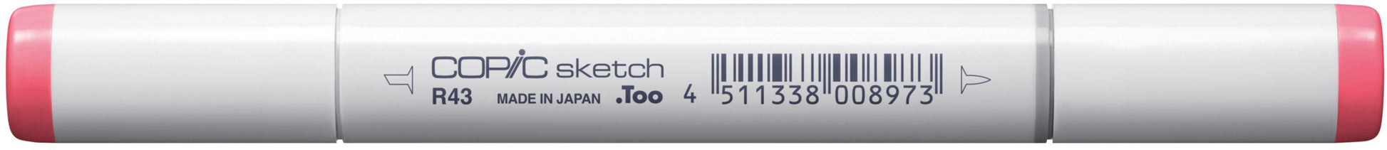 Copic Sketch Pinselstift, Doppelspitze – Pinselspitze + Medium Broad, alkoholbasiert, R43 Bougainvillea