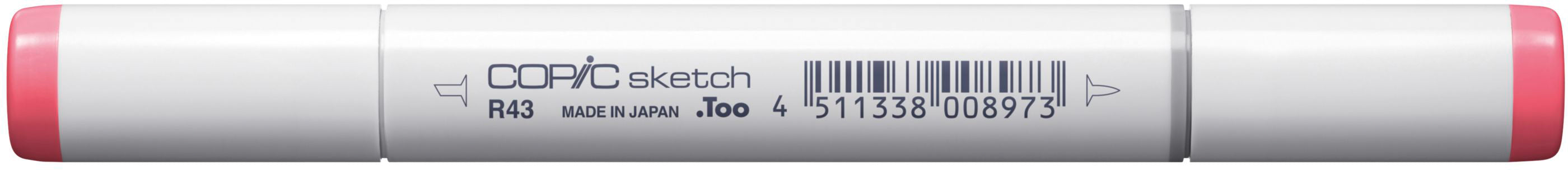 Copic Sketch Pinselstift, Doppelspitze – Pinselspitze + Medium Broad, alkoholbasiert, R43 Bougainvillea