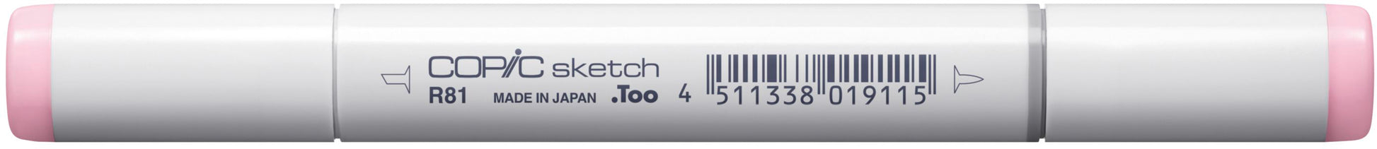 Copic Sketch Brush Pen, Doppelspitze – Kombi Spitze (Pinsel + Keil), Alkoholbasiert, Rosa (R81)