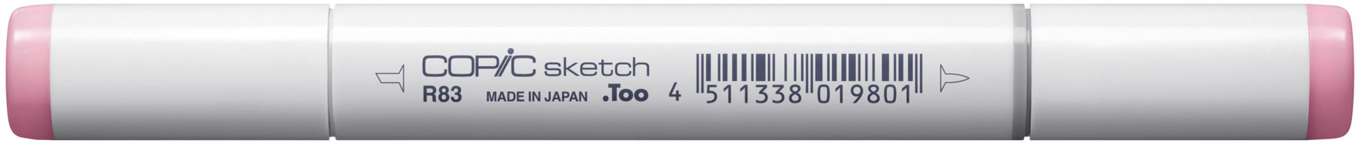 Copic Sketch Pinselstift, Doppelspitze – Pinselspitze & Medium Broad, alkoholbasiert, R83 Rose Mist
