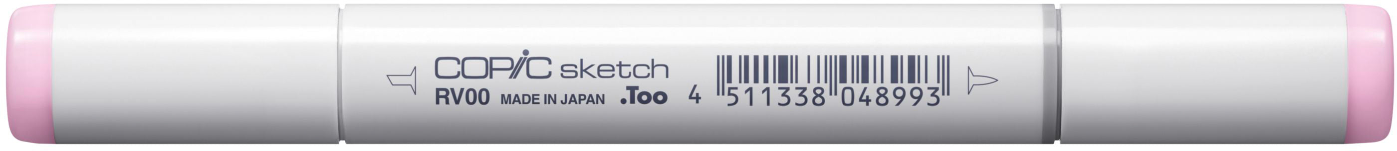 Copic Sketch Pinselstift, Doppelspitze – Kombi (Pinsel/Keil), Alkoholbasiert, RV00 Water Lily