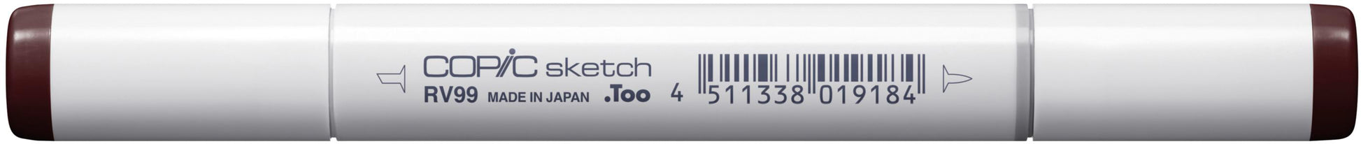 Copic Sketch Pinselstift, Doppelspitze – Kombi (Pinsel + Medium Broad), alkoholbasiert, RV99 Argyle Purple