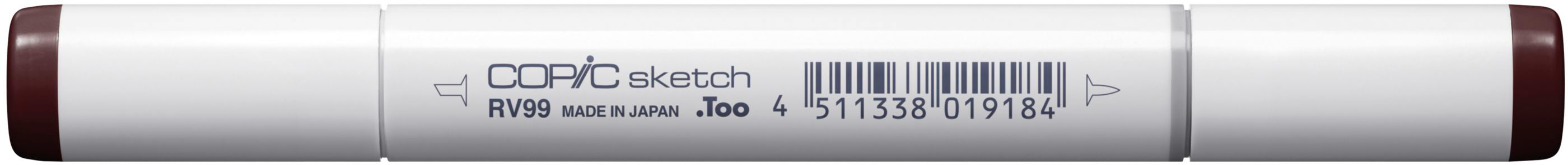 Copic Sketch Pinselstift, Doppelspitze – Kombi (Pinsel + Medium Broad), alkoholbasiert, RV99 Argyle Purple