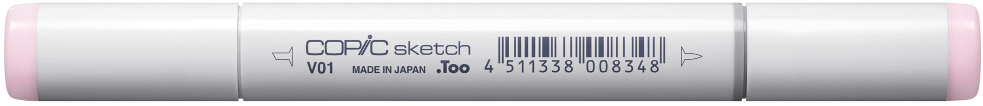 Copic Sketch Pinselstift, Doppelspitze – Pinselspitze + Medium Broad, alkoholbasiert, V01 Heath