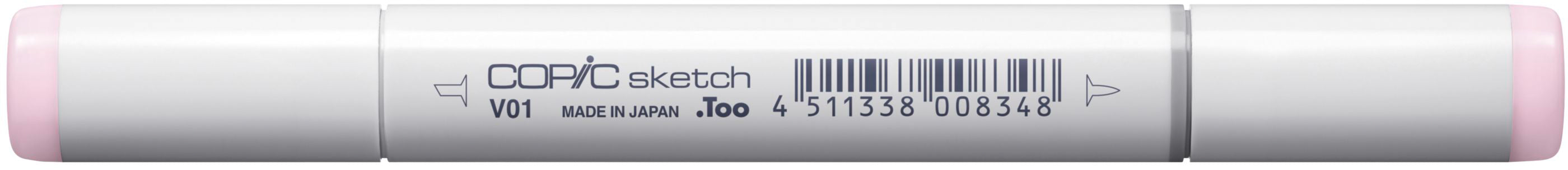 Copic Sketch Pinselstift, Doppelspitze – Pinselspitze + Medium Broad, alkoholbasiert, V01 Heath