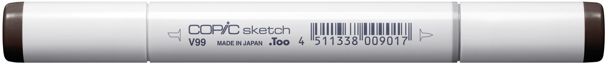 Copic Sketch Pinselstift, Doppelspitze – Kombi (Pinsel + Medium Broad), Alkoholbasiert, Aubergine (V99)
