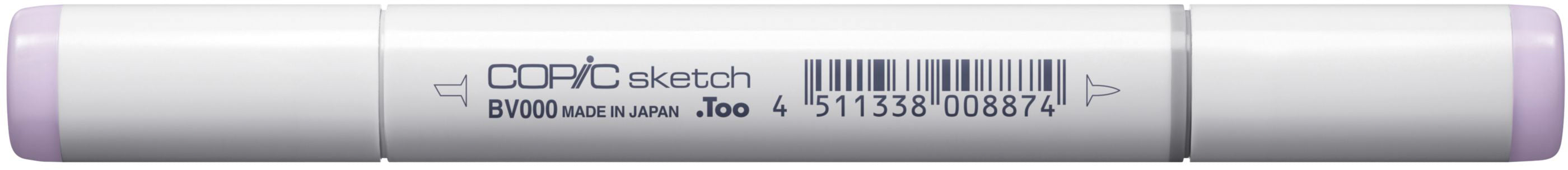 Copic Sketch Pinselstift, Doppelspitze – Pinselspitze + Medium Broad, alkoholbasiert, irisierendes Mauve