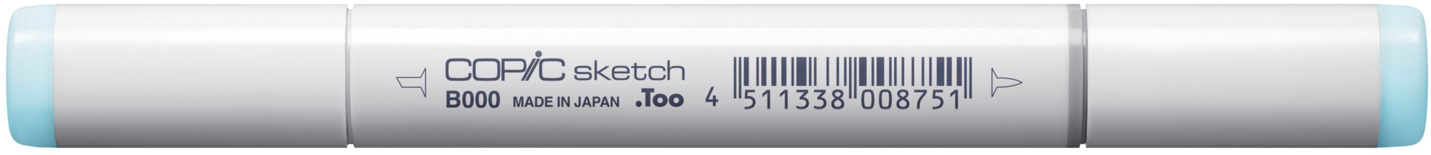 Copic Sketch Brush Pen – Doppelspitze, Pinsel + Medium Broad, alkoholbasiert, Blassporzellanblau
