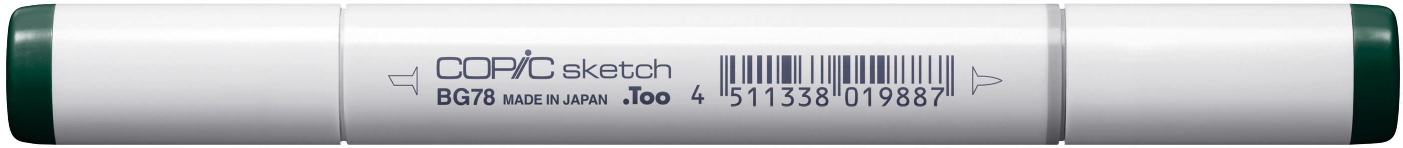 Copic Sketch Pinselstift, Doppelspitze – Kombi (Pinsel + Medium Broad), alkoholbasiert, BG78 Bronze
