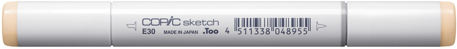 Copic Sketch Pinselstift, Doppelspitze – Pinsel + Medium Broad, alkoholbasiert, E30 Bisque