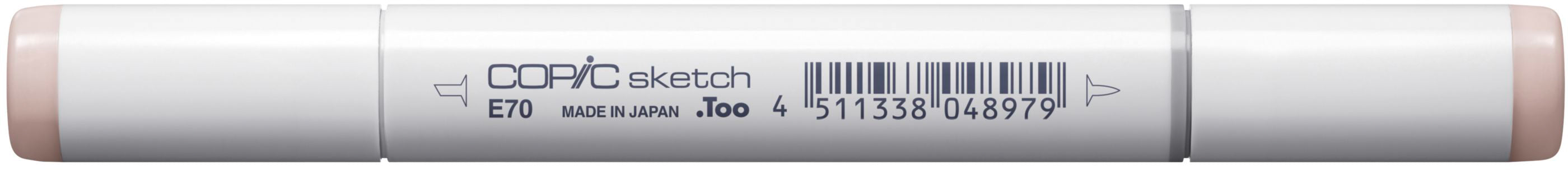 Copic Sketch Pinselstift, Doppelspitze – Kombi, Alkoholbasiert, E70 Ash Rose