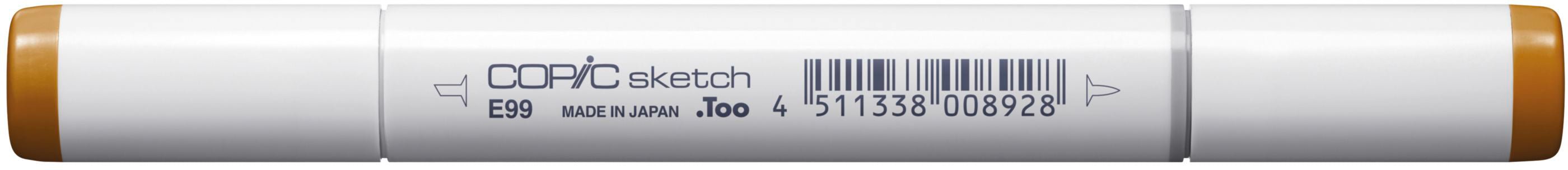 Copic Sketch Brush Pen – Doppelspitze, Pinsel + mittelbreit, alkoholbasiert, E99 gebrannte Tonerde
