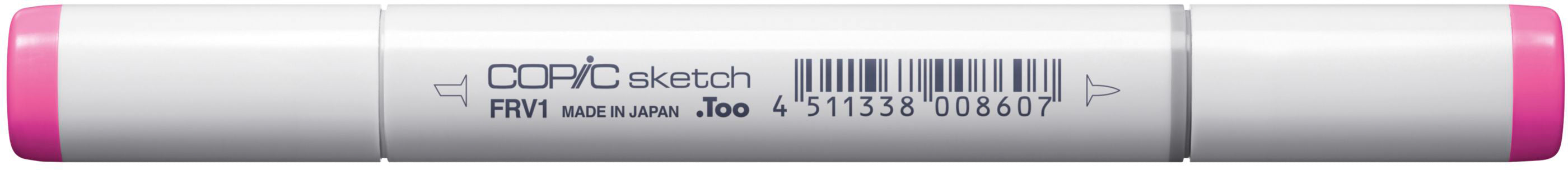 Copic Sketch Pinselstift, Doppelspitze – Kombi (Pinsel + Medium Broad), alkoholbasiert, Neonpink