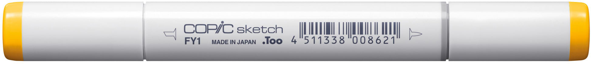 Copic Sketch Brush Pen Neon, Doppelspitze – Pinsel + Keilspitze, alkoholbasiert, Neongelb