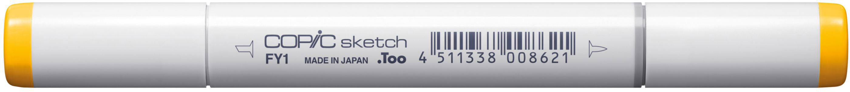 Copic Sketch Brush Pen Neon, Doppelspitze – Pinsel + Keilspitze, alkoholbasiert, Neongelb