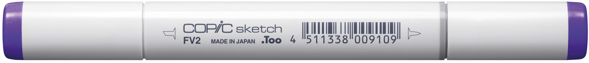 Copic Sketch Pinselstift, Doppelspitze – Kombi (Pinsel + Medium Broad), alkoholbasiert, fluoreszierendes Violett
