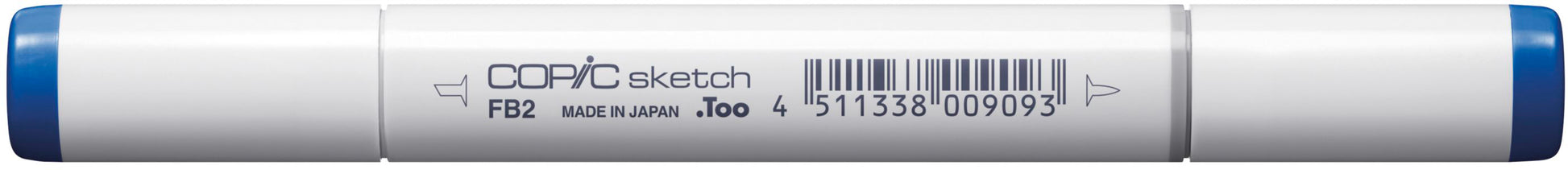 Copic Sketch Pinselstift, Doppelspitze – Kombi (Pinsel + Medium Broad), alkoholbasiert, fluoreszierend blau