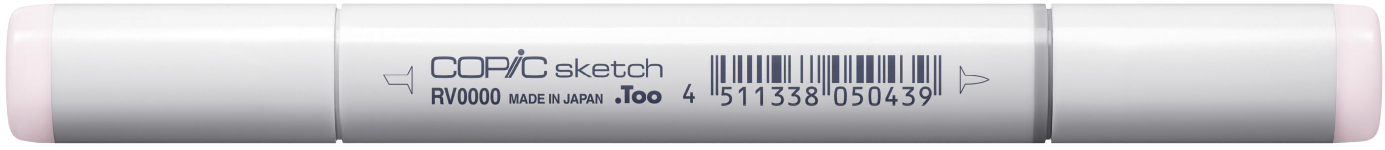 Copic Sketch Brush Pen, Doppelspitze – Pinsel + Medium Broad, Alkoholbasiert, RV0000 Evening Primrose