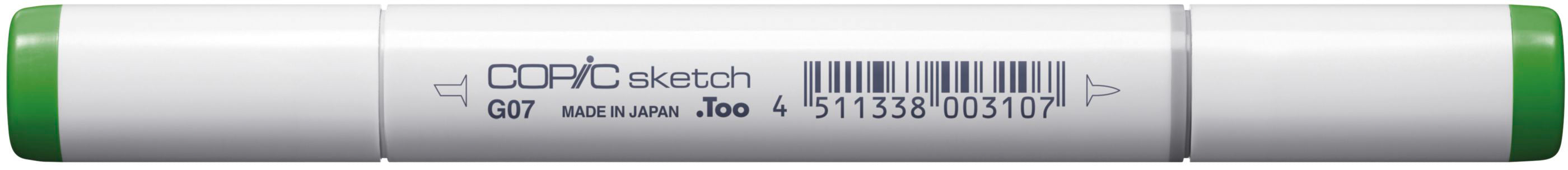 Copic Sketch Brush Pen, Doppelspitze – Kombi (Pinsel + Medium Broad), alkoholbasiert, G07 Nile Green