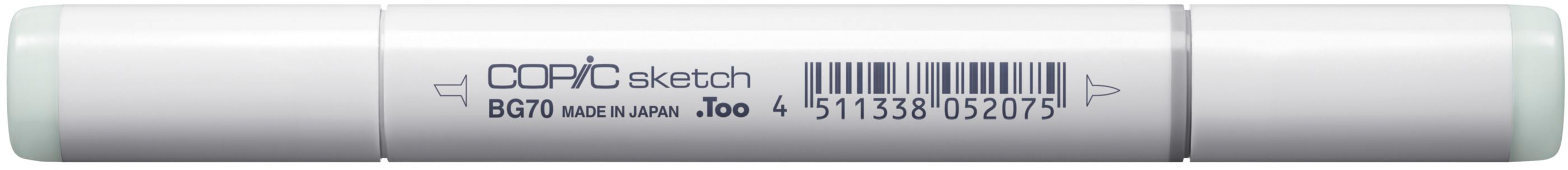 Copic Sketch Pinselstift, Doppelspitze – Pinsel + Medium Broad, alkoholbasiert, BG70 Ocean Mist