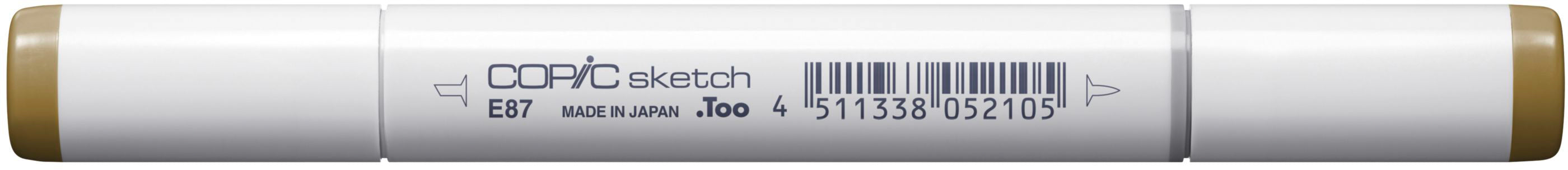 Copic Sketch Pinselstift, Doppelspitze – Kombi (Pinsel/Mittelbreit), alkoholbasiert, E87 fig