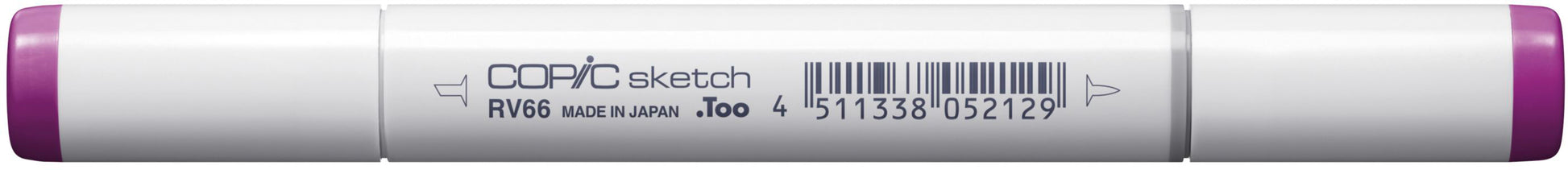 Copic Sketch Pinselstift, Doppelspitze – Kombi (Pinsel + Medium Broad), alkoholbasiert, RV66 Raspberry