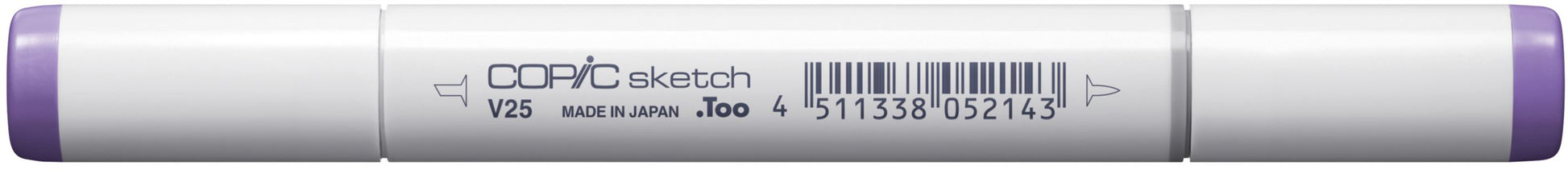 Copic Sketch Pinselstift, Doppelspitze – Pinselspitze + Medium Broad, alkoholbasiert, blass Brombeere