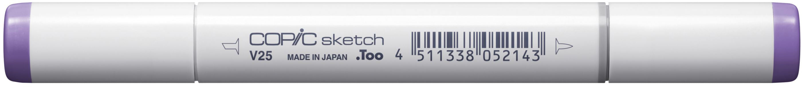Copic Sketch Pinselstift, Doppelspitze – Pinselspitze + Medium Broad, alkoholbasiert, blass Brombeere