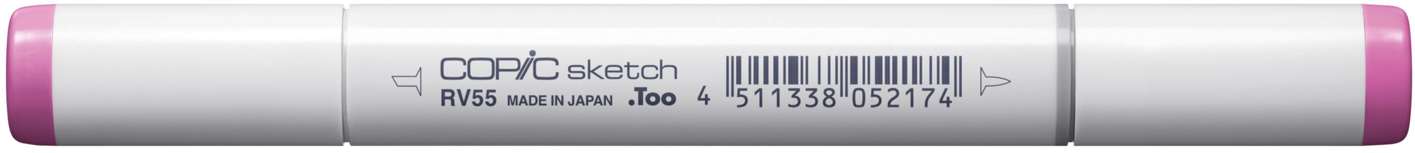 Copic Sketch Pinselstift, Doppelspitze – Pinselspitze + Medium Broad, alkoholbasiert, RV55 Hollyhock