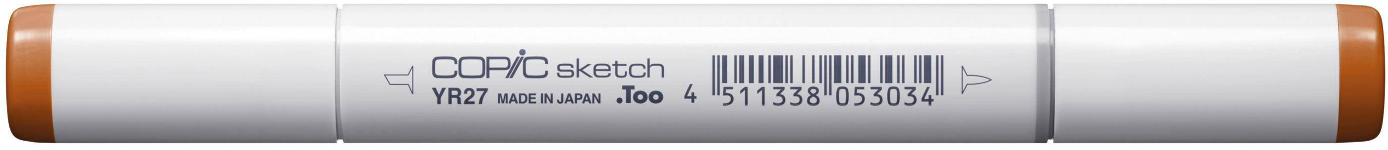 Copic Sketch Brush Pen, Doppelspitze – Pinselspitze + Medium Broad, alkoholbasiert, YR27 Tuscan Orange