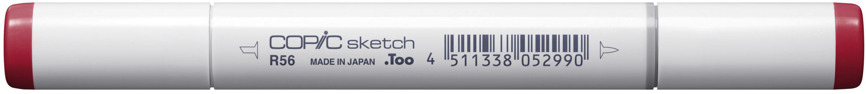 Copic Sketch Pinselstift, Doppelspitze – Pinselspitze + Medium Broad, alkoholbasiert, R56 Currant