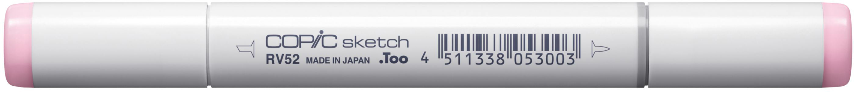 Copic Sketch Pinselstift – Doppelspitze, Pinsel + Medium Broad, alkoholbasiert, RV52 Cotton Candy