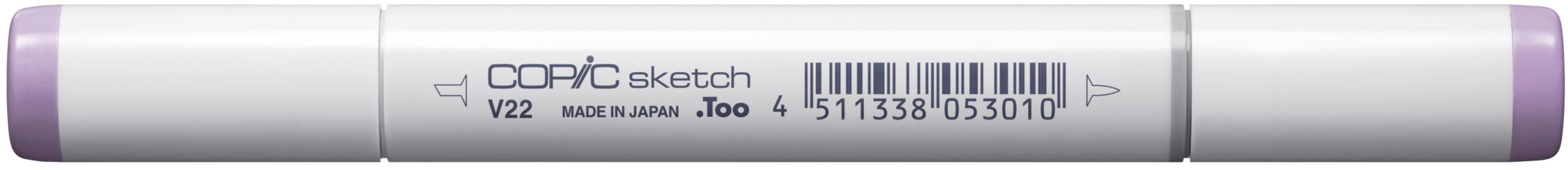 Copic Sketch Permanentmarker – Doppeltspitze (Pinselspitze + Medium Broad) – ash lavender (V22)