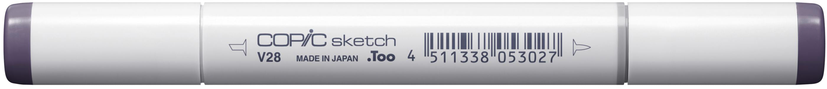 Copic Sketch Brush Pen – Doppelspitze, Pinsel + Medium Broad, alkoholbasiert, Aubergine