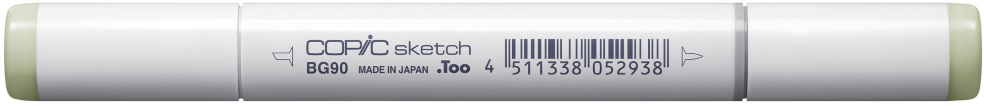 Copic Sketch Brush Pen – Doppelspitze, Kombi (Pinsel + Medium Broad), alkoholbasiert, Grau (BG90)