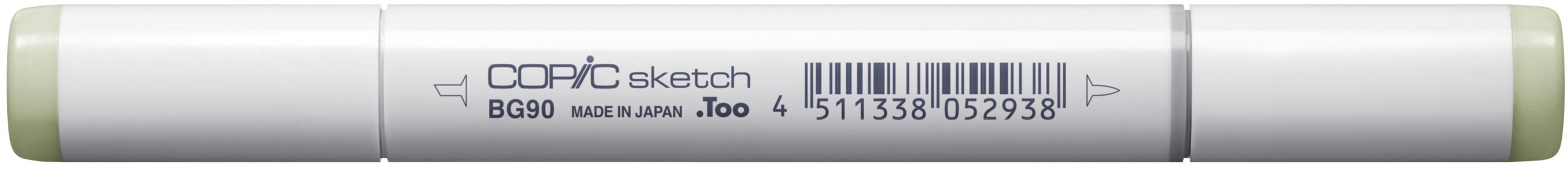 Copic Sketch Brush Pen – Doppelspitze, Kombi (Pinsel + Medium Broad), alkoholbasiert, Grau (BG90)