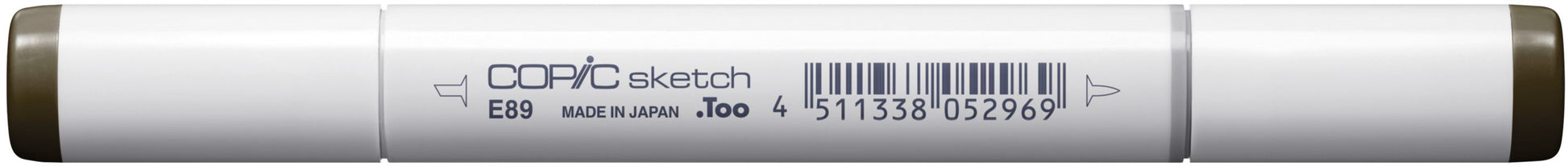 Copic Sketch Pinselstift, Doppelspitze – Kombi (Pinsel + Medium Broad), alkoholbasiert, Pecan