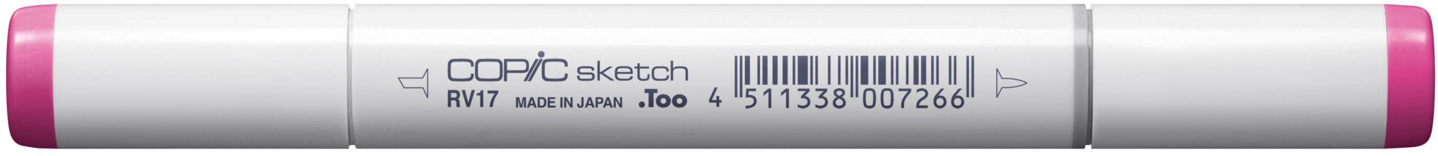 Copic Sketch Pinselstift, Doppelspitze – Kombi (Pinsel + Medium Broad), alkoholbasiert, RV17 Deep Magenta