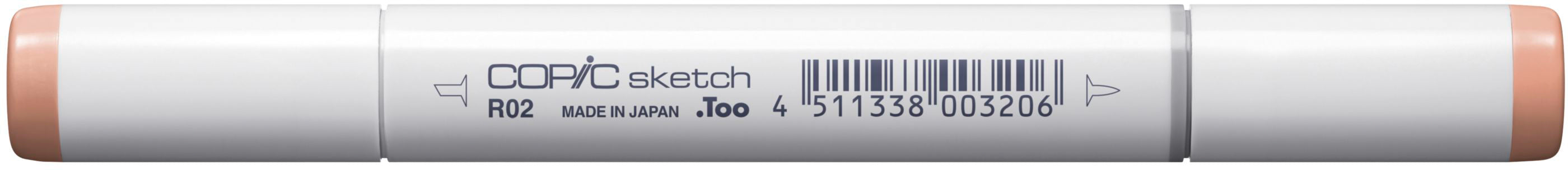Copic Sketch Pinselstift, Doppelspitze – Kombi (Pinsel + Medium Broad), alkoholbasiert, Rose Lachs