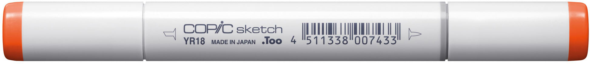 Copic Sketch Pinselstift, Doppelspitze – Kombi (Pinsel + Medium Broad), alkoholbasiert, Sanguine