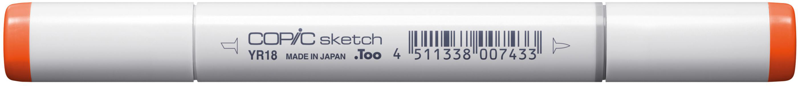 Copic Sketch Pinselstift, Doppelspitze – Kombi (Pinsel + Medium Broad), alkoholbasiert, Sanguine