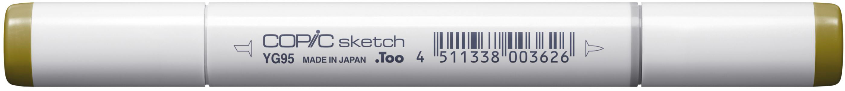 Copic Sketch Pinselstift, Doppelspitze – Kombi, Alkoholbasiert, YG95 Blassoliv