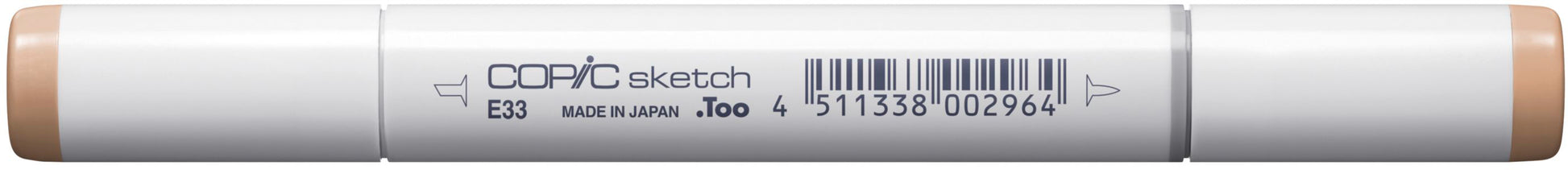 Copic Sketch Brush Pen, Doppelspitze – Pinsel + Keilspitze, alkoholbasiert, Sand